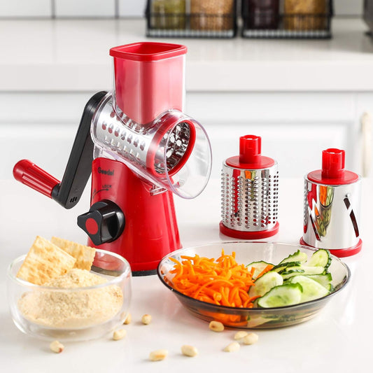 Rotary Cheese Grater & Mandoline Slicer