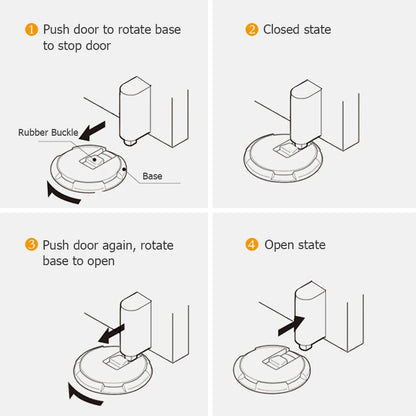 Zinc Alloy Self-Adhesive Door Stopper